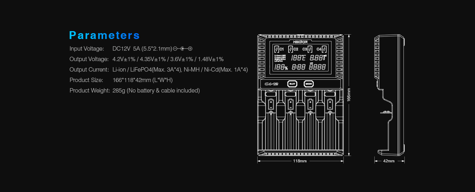 C4-12 MiBoxer smart charger specifications